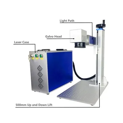 Машина за лазерно маркиране на влакна за метал с ЦПУ
